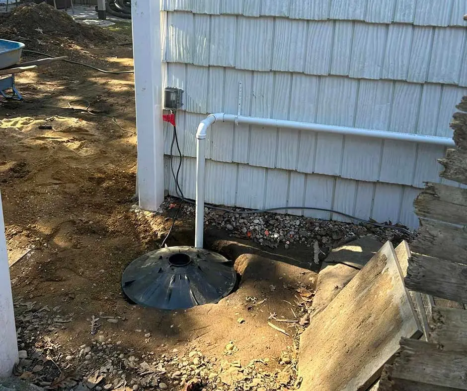 Completed Sump Pump Installation Philadelphia, PA