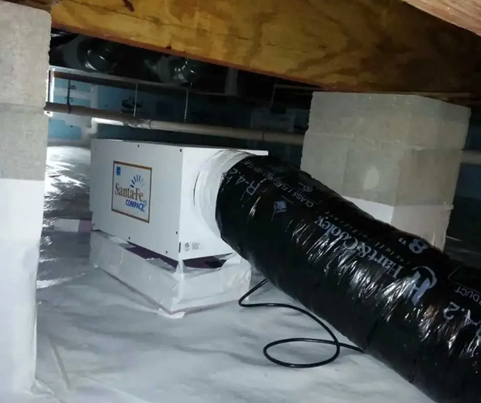 Crawl Space Encapsulation with dehumidifier Philadelphia, PA